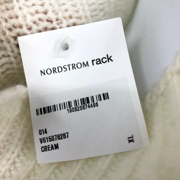 Vince Sweater Mix Stitch Funnel Neck Long Slv Wool - Picture 11 of 12